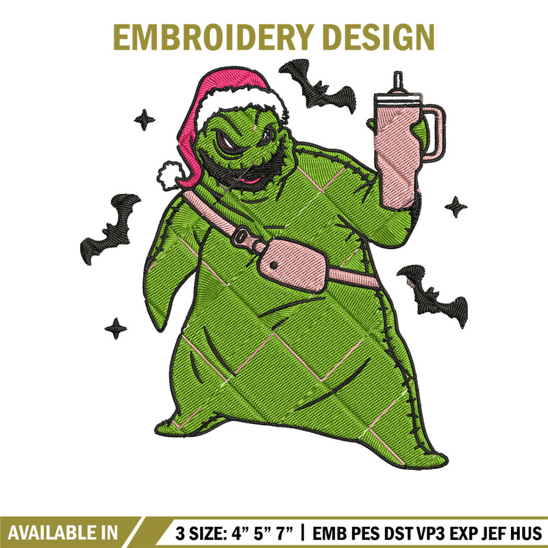 Oogie Boogie Embroidery Design, Chrismas Embroidery, Embroidery File, Anime Embroidery, Anime shirt, Digital download.jpg