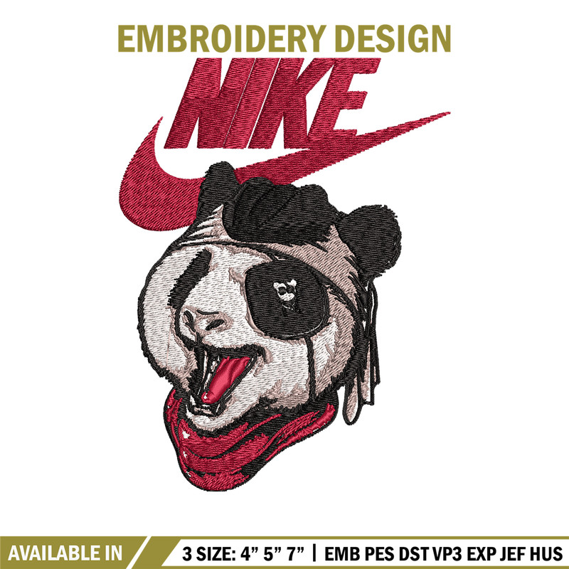 Panda cartoon Nike Embroidery design, Panda cartoon Embroidery, Nike design, Embroidery file, Instant download..jpg