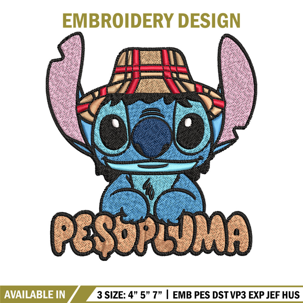 Peso Pluma Stitch Embroidery design, Peso Pluma Stitch Embroidery, cartoon design, Embroidery File, Digital download..jpg
