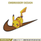 Pikachu x nike Embroidery Design, Pokemon Embroidery, Embroidery File, Nike Embroidery, Anime shirt, Digital download.jpg