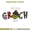 Resting Grinch Face Embroidery design, Grinch christmas Embroidery, Grinch design, Embroidery File, Instant download..jpg