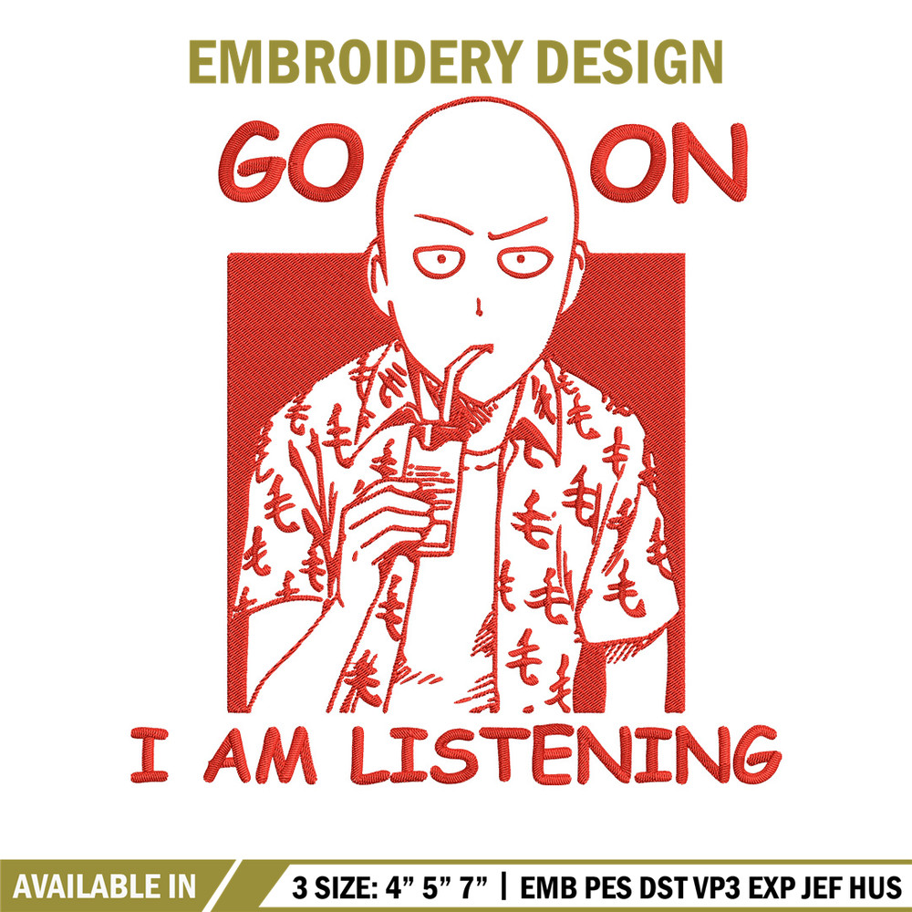 Saitama box Embroidery Design, One punch man Embroidery, Embroidery File, Anime Embroidery,Anime shirt,Digital download.jpg