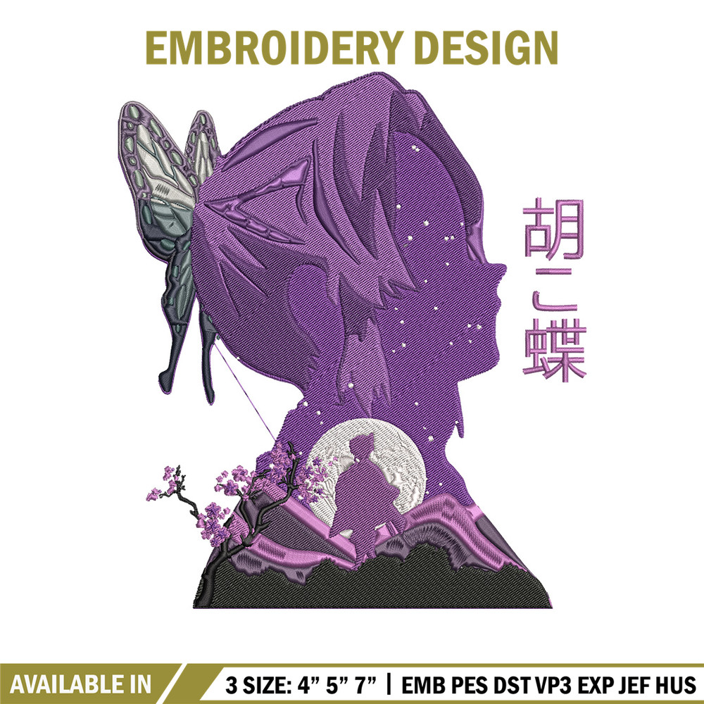 Shinobu poster Embroidery Design, Demon slayer Embroidery, Embroidery File,Anime Embroidery,Anime shirt,Digital download.jpg