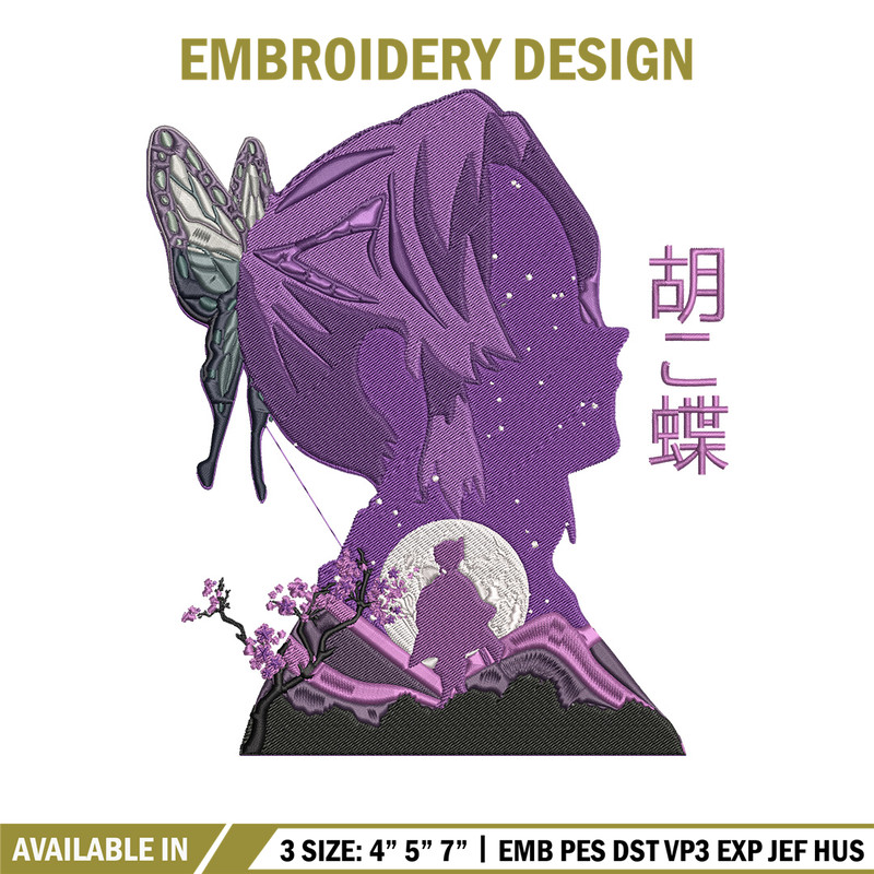 Shinobu poster Embroidery Design, Demon slayer Embroidery, Embroidery File,Anime Embroidery,Anime shirt,Digital download.jpg