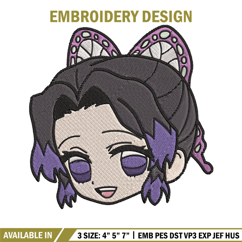 Shinobu sticker Embroidery Design, Demon slayer Embroidery, Embroidery File, Anime Embroidery, Digital download.jpg
