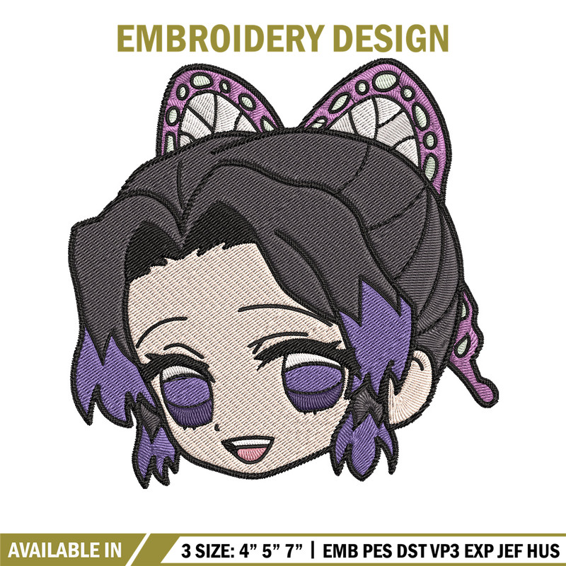 Shinobu sticker Embroidery Design, Demon slayer Embroidery, Embroidery File, Anime Embroidery, Digital download.jpg