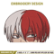 Shouto Peeker Embroidery Design, Mha Embroidery, Embroidery File, Anime Embroidery,Anime shirt, Digital download.jpg