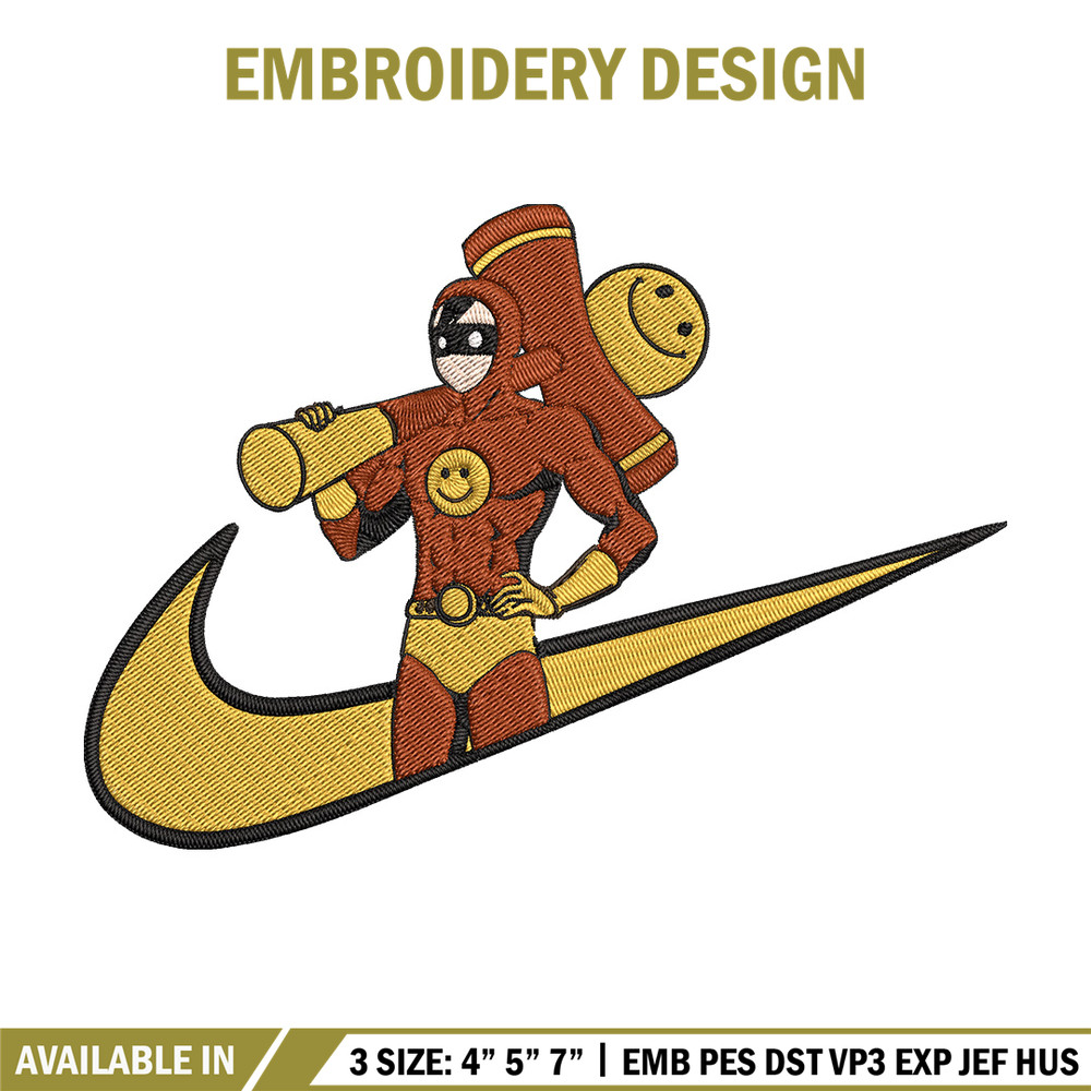 Smile Man Embroidery Design, One punch man Embroidery, Embroidery File, Nike Embroidery, Anime shirt,Digital download.jpg