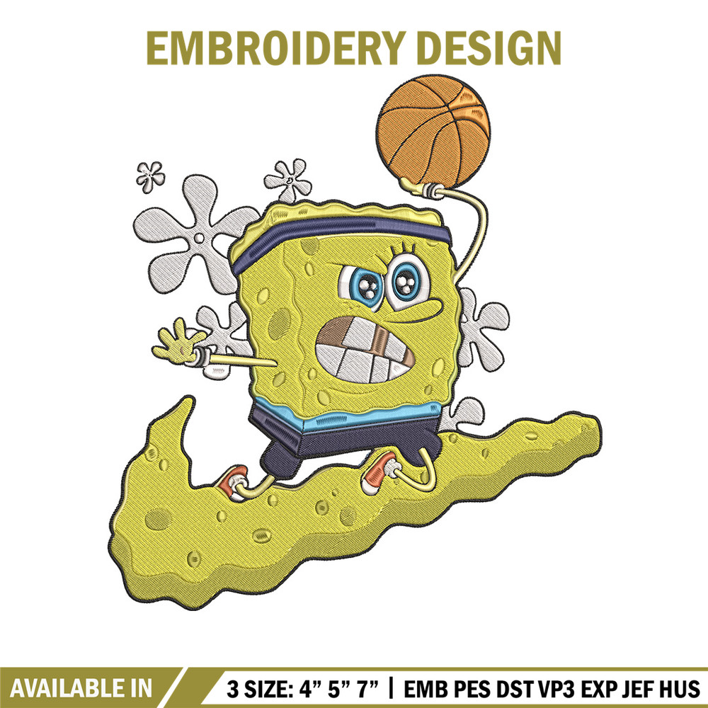 Spongebob nike Embroidery Design, Spongebob Embroidery, Embroidery File, Nike Embroidery, Anime shirt, Digital download.jpg
