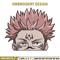 Sukuna Peeker Embroidery Design, Jujutsu Embroidery, Embroidery File, Anime Embroidery, Anime shirt, Digital download.jpg