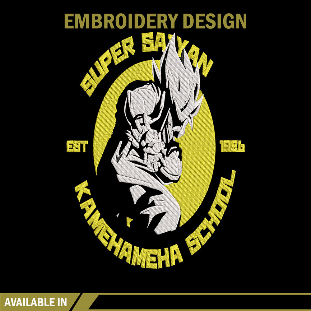 Super saiyan Embroidery Design, Dragonball Embroidery, Embroidery File, Anime Embroidery, Anime shirt, Digital download.jpg