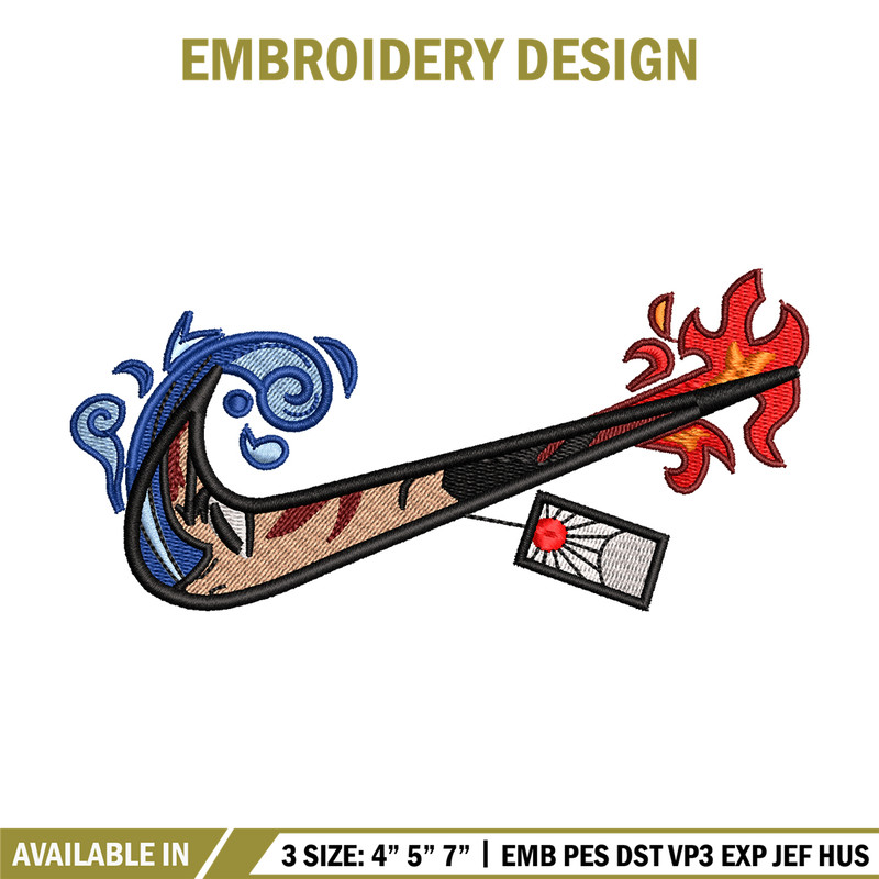 Tanjiro nike embroidery design, Kimetsu no Yaiba embroidery, nike design, anime shirt, digital download.jpg