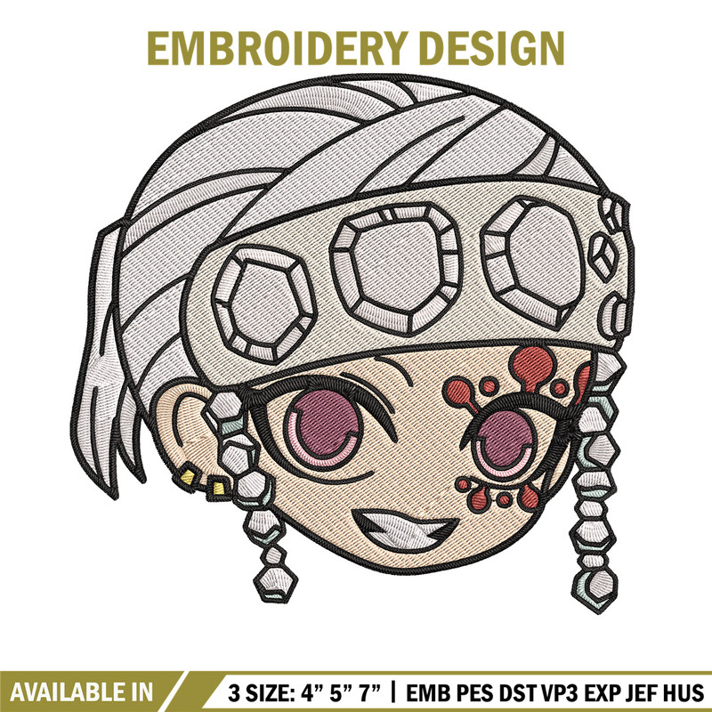 Tengen sticker Embroidery Design, Demon slayer Embroidery, Embroidery File, Anime Embroidery, Digital download.jpg