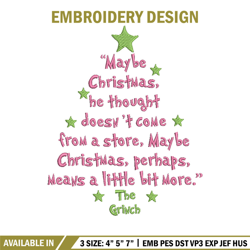 The Grinch embroidery design, Grinch embroidery, Chrismas design, Embroidery shirt,Embroidery file,Digital download.jpg