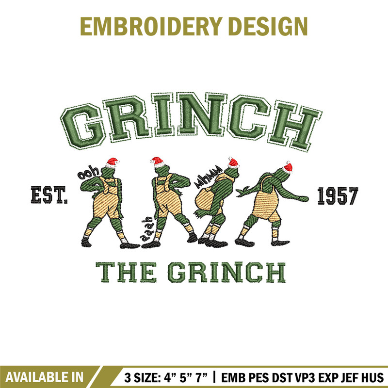 The grinch est embroidery design,Grinch embroidery, Chrismas design, Embroidery shirt, Embroidery file, Digital download.jpg
