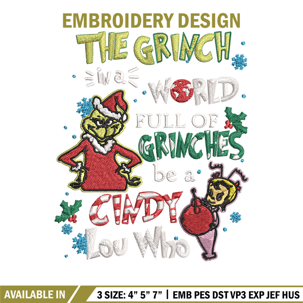 The grinch logo Embroidery design, Grinch christmas Embroidery, Grinch design, Embroidery File, Instant download.jpg