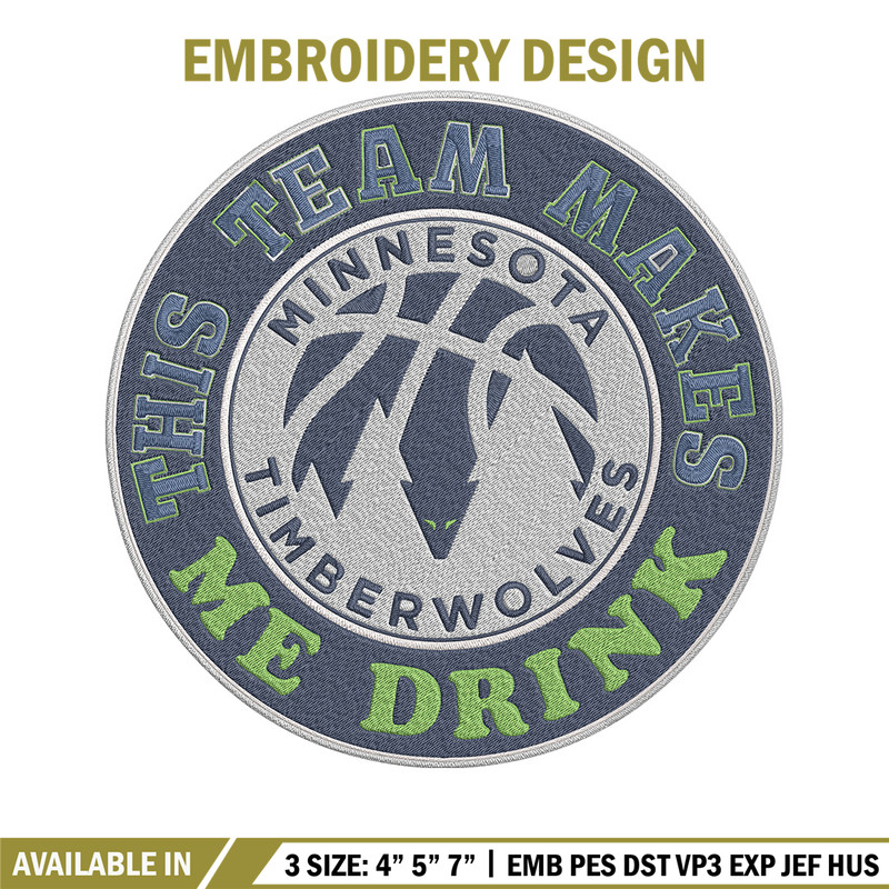 Timberwolves basketball embroidery design, NBA embroidery, Sport embroidery, Embroidery design, Logo sport embroidery..jpg