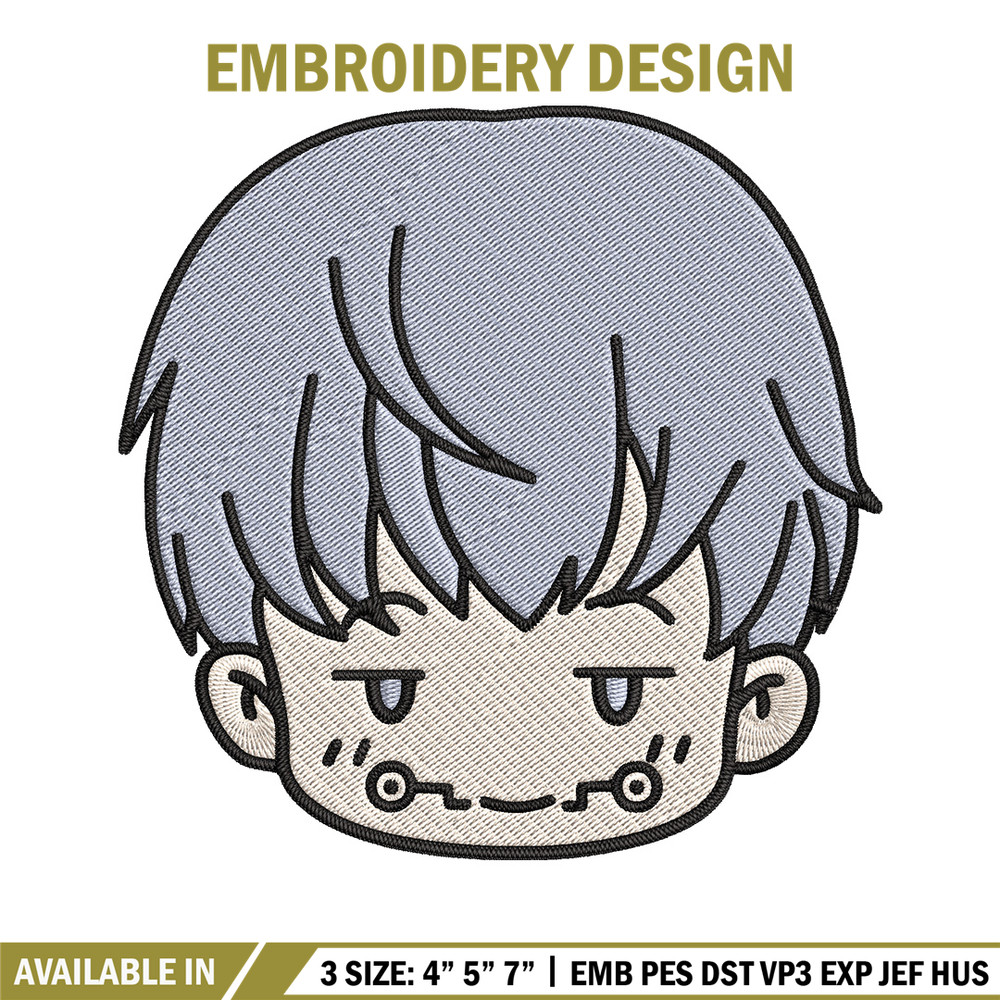 Toge chibi Embroidery Design, Jujutsu Embroidery, Embroidery File, Anime Embroidery, Anime shirt, Digital download.jpg