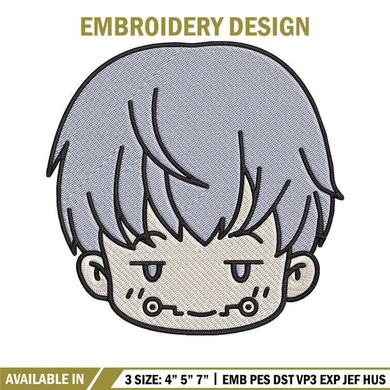 Toge chibi Embroidery Design, Jujutsu Embroidery, Embroidery File, Anime Embroidery, Anime shirt, Digital download.jpg