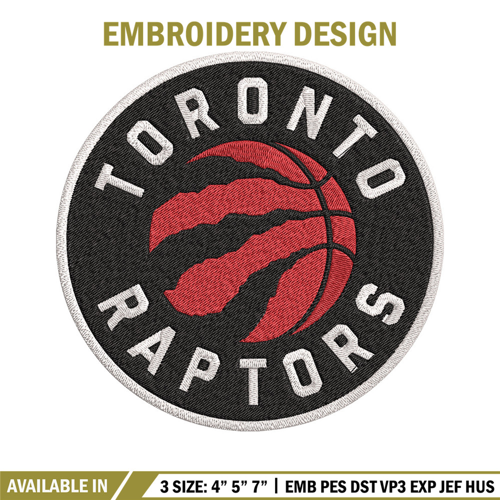 Toronto Raptors design embroidery design, NBA embroidery, Sport embroidery,Embroidery design, Logo sport embroidery..jpg