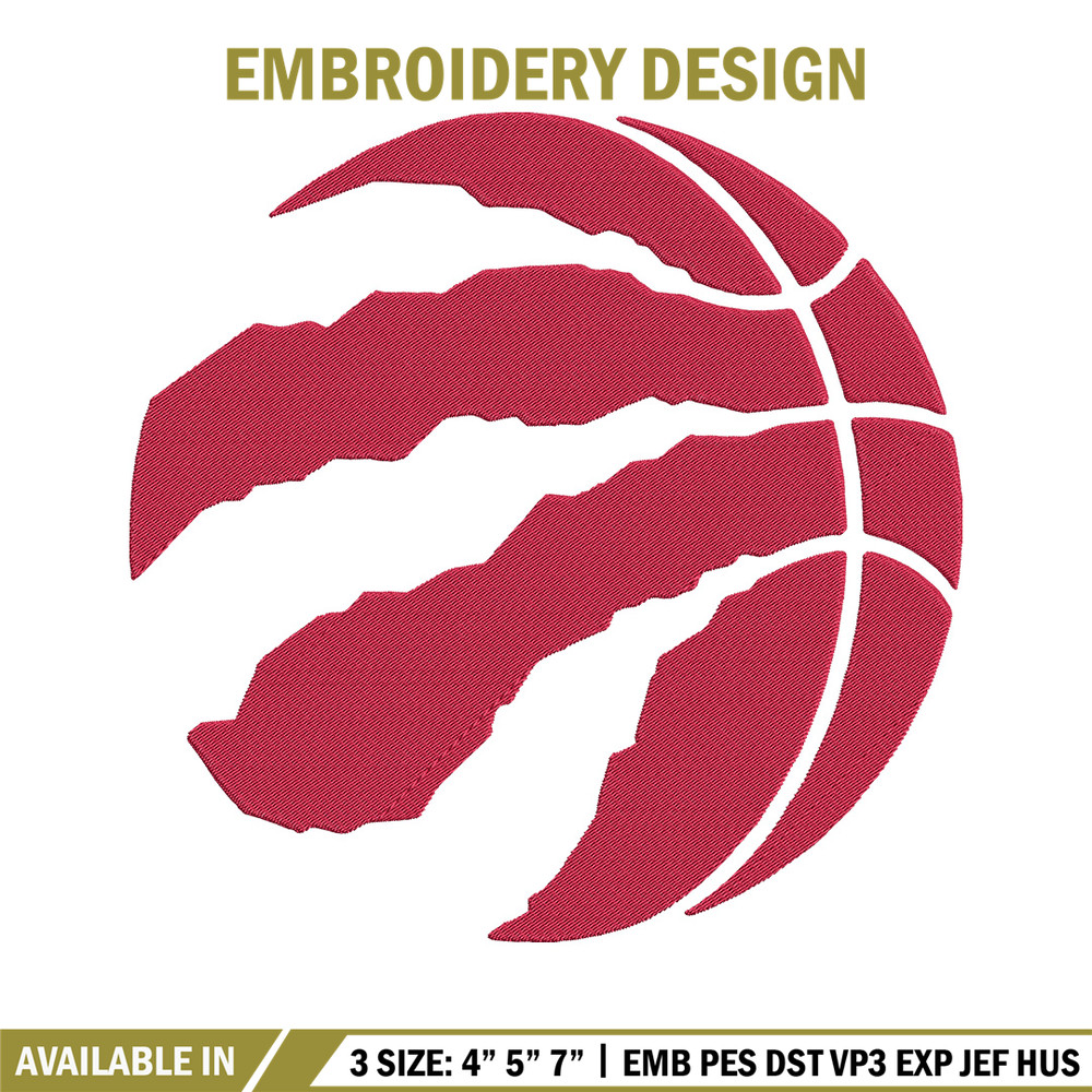 Toronto Raptors logo embroidery design, NBA embroidery, Sport embroidery, Embroidery design, Logo sport embroidery.jpg