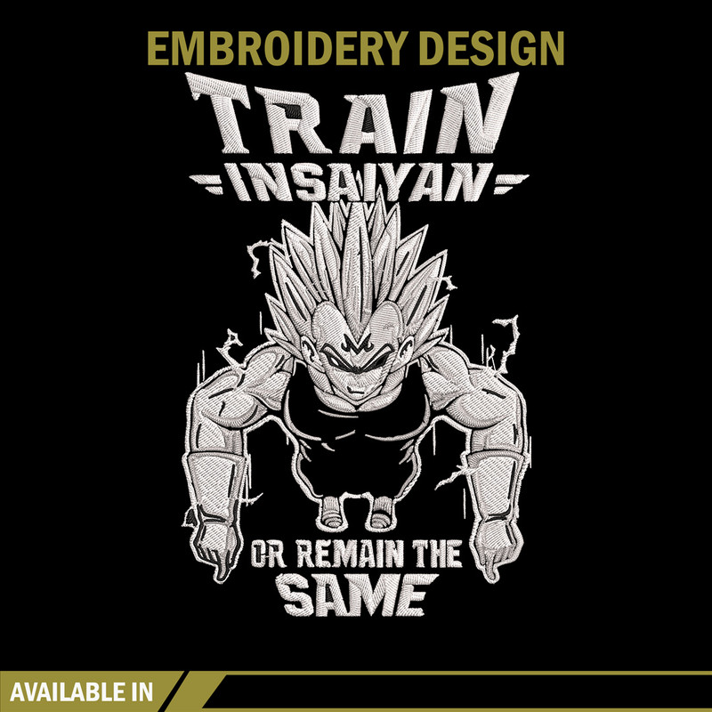 Train in saiyan Embroidery Design, Dragonball Embroidery,Embroidery File, Anime Embroidery, Anime shirt,Digital download.jpg