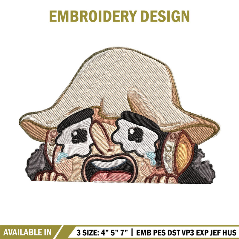 Usopp chibi Embroidery Design, One piece Embroidery, Embroidery File, Anime Embroidery, Anime shirt, Digital download.jpg