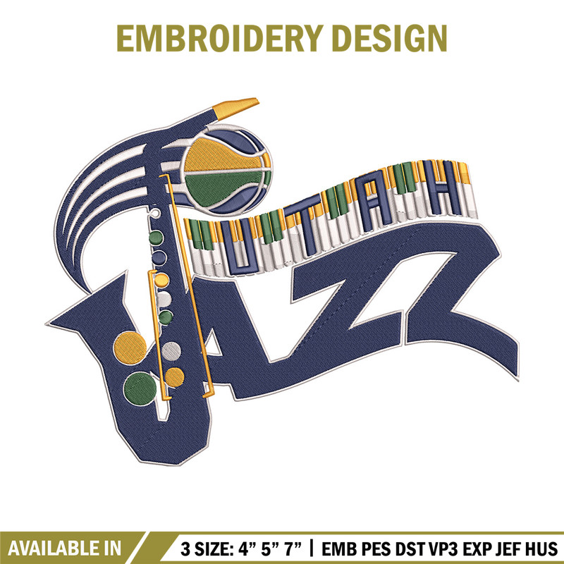 Utah Jazz logo embroidery design, NBA embroidery, Sport embroidery, Embroidery design, Logo sport embroidery.jpg