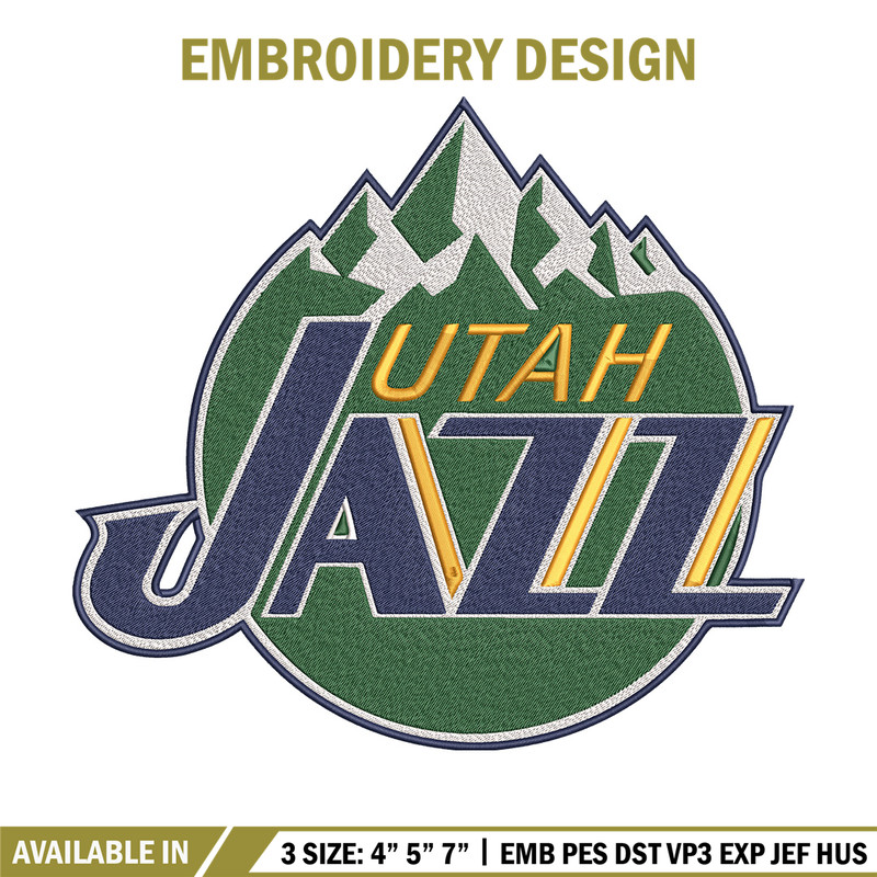 Utah Jazz logo embroidery design, NBA embroidery, Sport embroidery, Embroidery design,Logo sport embroidery..jpg