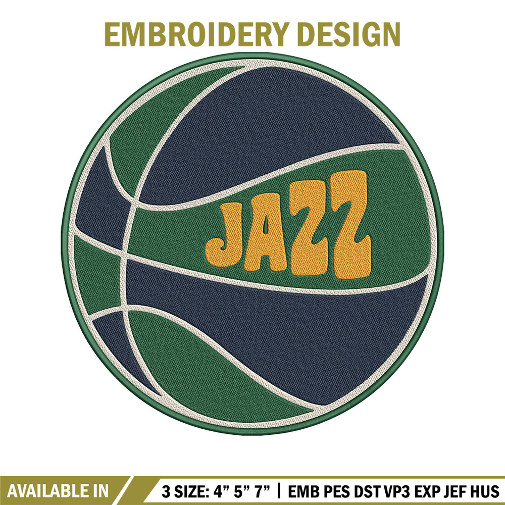 Utah Jazz logo embroidery design, NBA embroidery, Sport embroidery,Embroidery design,Logo sport embroidery..jpg
