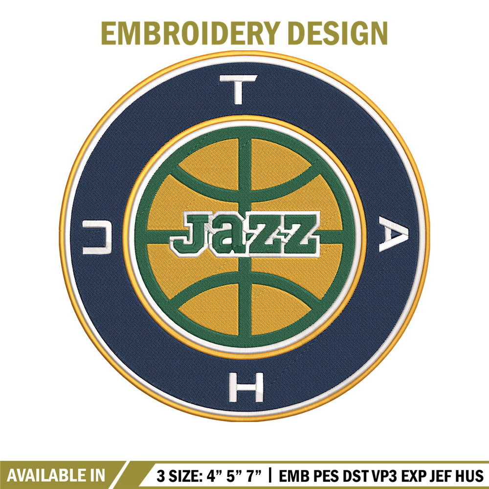 Utah Jazz logo embroidery design, NBA embroidery, Sport embroidery,Embroidery design,Logo sport embroidery.jpg