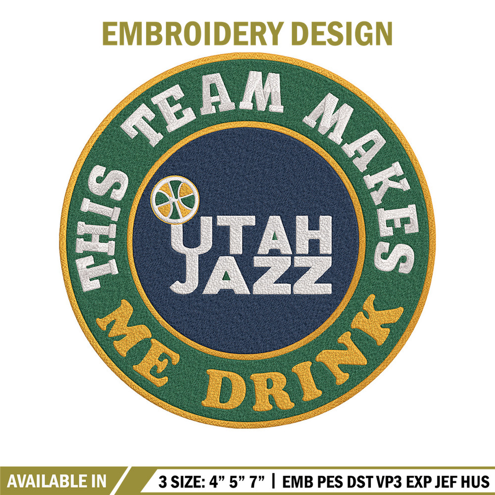 Utah Jazz logo embroidery design, NBA embroidery,Sport embroidery,Embroidery design, Logo sport embroidery..jpg