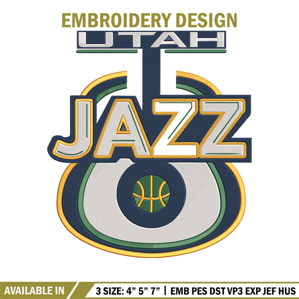 Utah Jazz logo embroidery design, NBA embroidery,Sport embroidery,Embroidery design, Logo sport embroidery.jpg