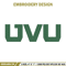 Utah valley logo embroidery design, Basketball embroidery, Sport embroidery, logo sport embroidery, Embroidery design.jpg