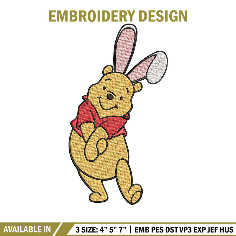 Winnie The Pooh Embroidery design, Winnie The Pooh Embroidery, Embroidery File, cartoon design, Digital download..jpg