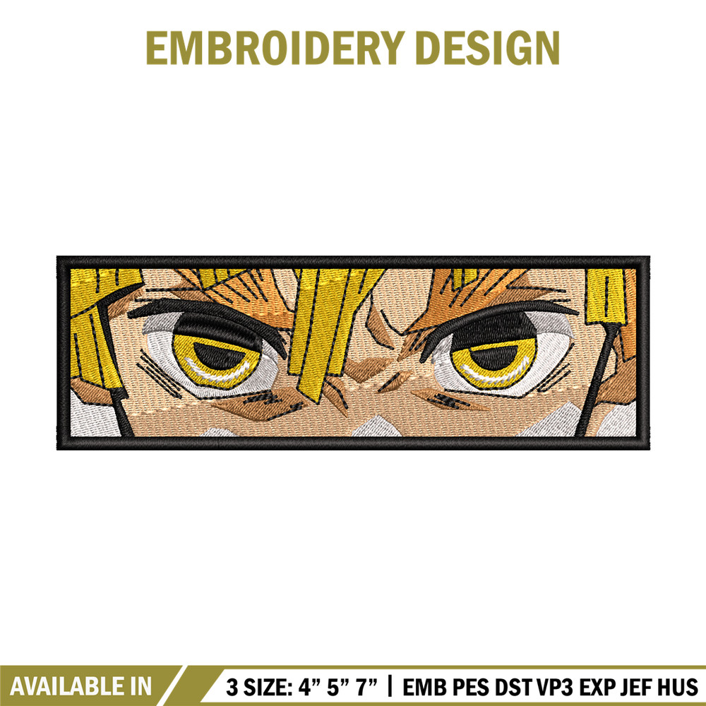 Zenitsu eyes Nike embroidery design, Kimetsu no Yaiba embroidery, Nike design, anime design, Digital download.jpg
