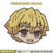 Zenitsu sticker Embroidery Design, Demon slayer Embroidery, Embroidery File, Anime Embroidery, Digital download.jpg