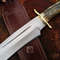 Seraphim Falls Bowie MUELA MAGNUM STAG 26 Replica Knife With Leather Sheath 3