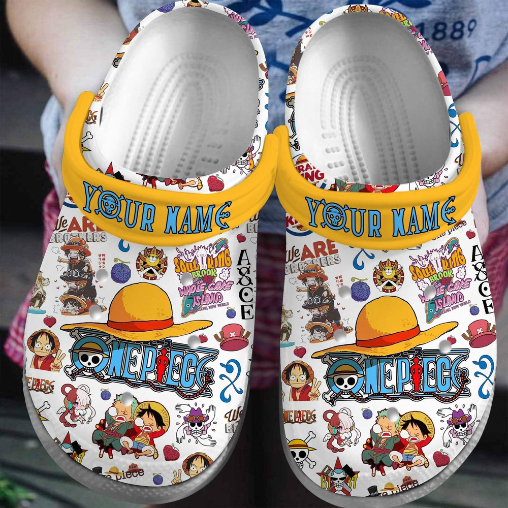 One Piece Anime Crocs Shoes Crocband Clogs Comfortable For Men Women, One Piece Custom Clogs, Personalized Shoes, Summer Sandal 1.jpg