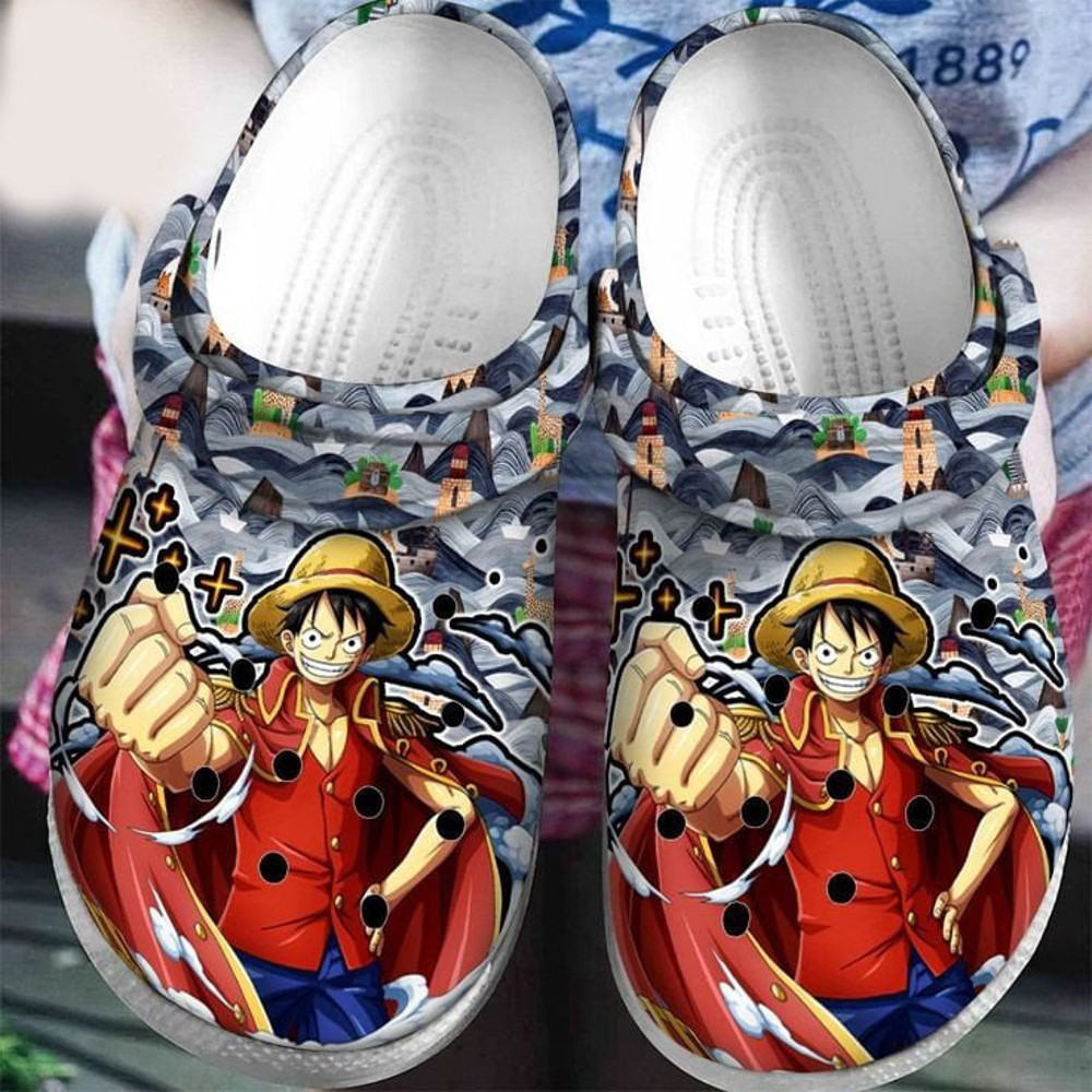 One Piece Anime Crocs Shoes Crocband Clogs Comfortable For Men Women, One Piece Custom Clogs, Personalized Shoes, Summer Sandal 3.jpg