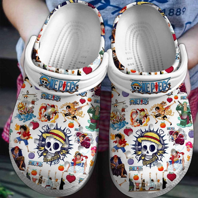 One Piece Anime Crocs Shoes Crocband Clogs Comfortable For Men Women, One Piece Custom Clogs, Personalized Shoes, Summer Sandal 8.jpg