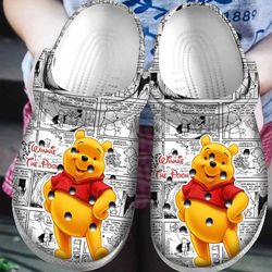 pooh and friends cartoon clogs shoes comfortable for men women