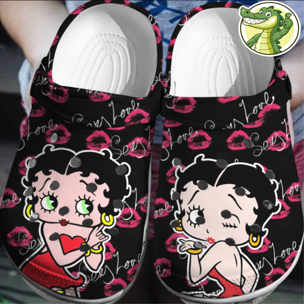 Betty Boop Shoes, Betty Boop Slippers,Betty Boop Sandals,Betty Boop Summer Shoes, Custom Summer Shoes, Mens Sandals,Shoes For WomenMen.jpg