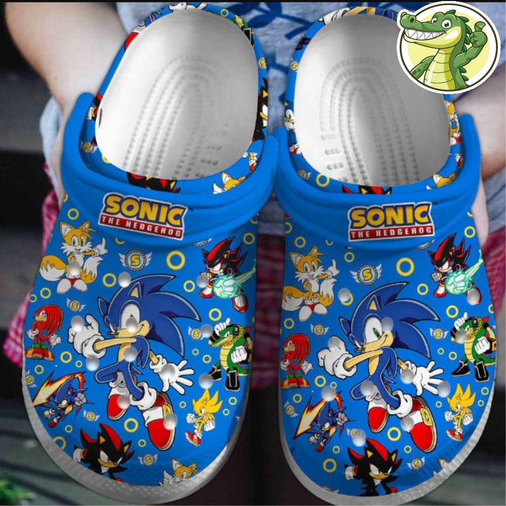 Custom Name Sonic Game Shoes, Cute Sonic Summer Shoes,Men Sandals,Women Sandals, Shoes For Women, Sonic Fans Gifts,Game Cartoon Sandals.jpg