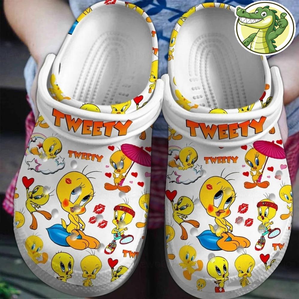 Custom Tweety Bird Shoes, Tweety Bird Shoes, Tweety Bird Sandals, Tweety Summer Shoes, Custom Summer Shoes, Mens Sandals,Shoes For WomenMen.jpg