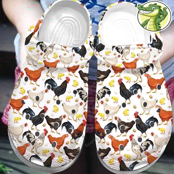 Personalized Name Farmer Chicken Slippers,Chicken Shoes, Chicken Sandals, Custom Name Chicken Shoes, Funny Slippers, Custom Summer Shoes.jpg