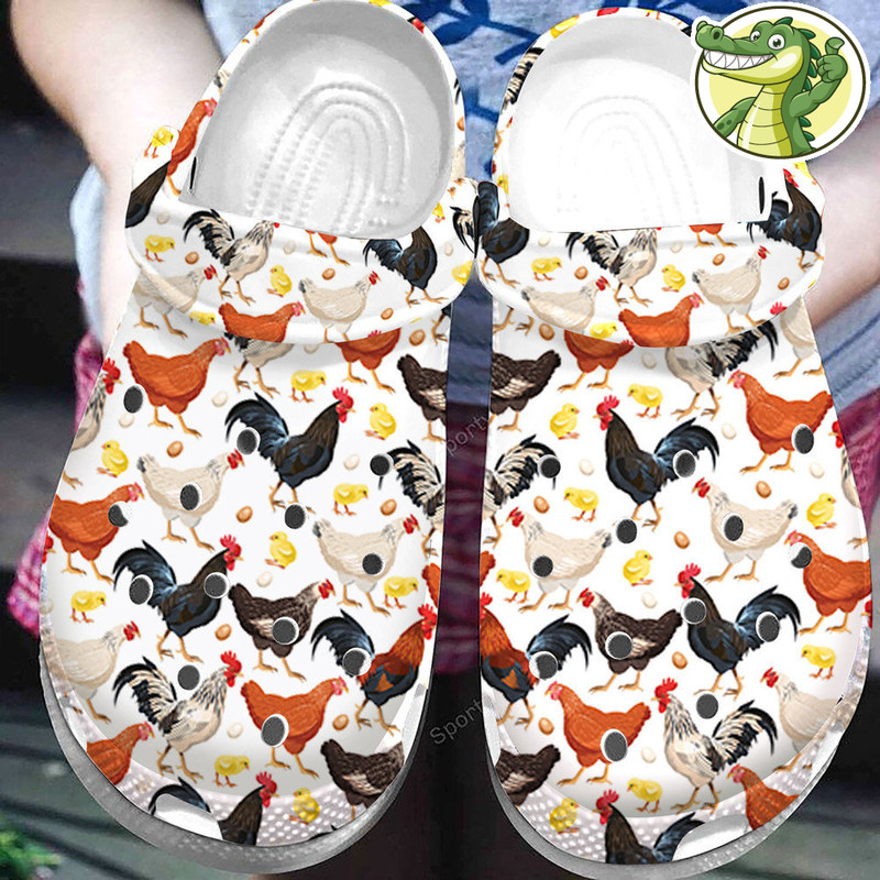 Personalized Name Farmer Chicken Slippers,Chicken Shoes, Chicken Sandals, Custom Name Chicken Shoes, Funny Slippers, Custom Summer Shoes.jpg