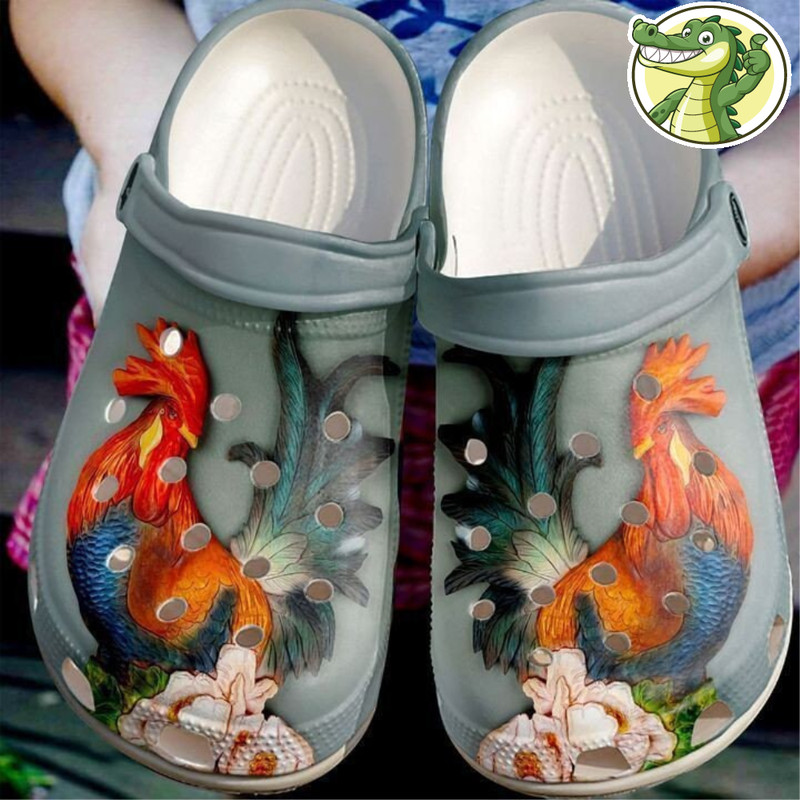 Personalized Name Farmer Rooster Slippers,Rooster Shoes, Rooster Sandals, Custom Name Rooster Shoes, Funny Slippers, Custom Summer Shoes.jpg
