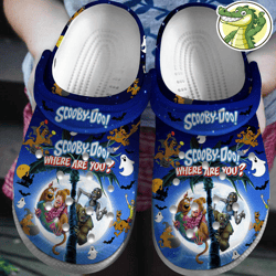 custom name scooby doo sandals, crocs clog custom