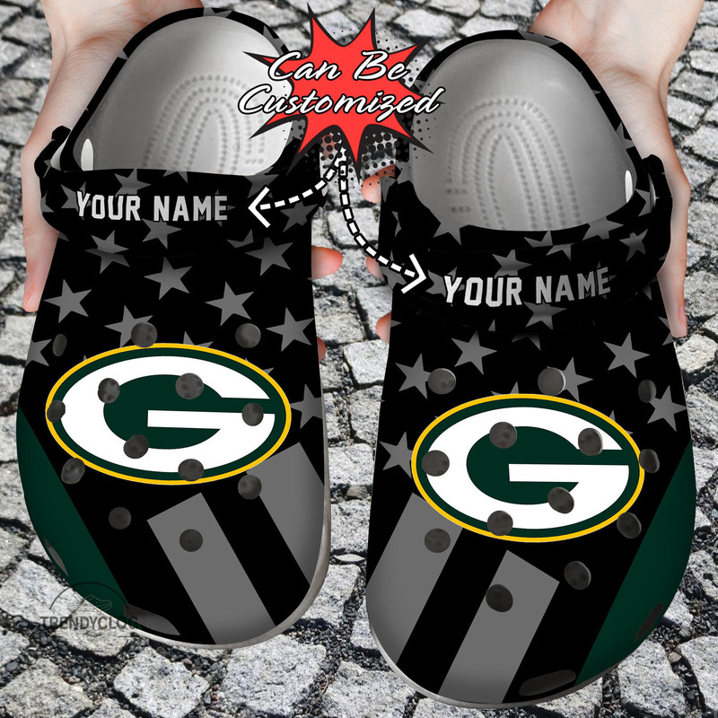 Football Crocs - Personalized G.Packers Star Flag Clog Shoes.jpg